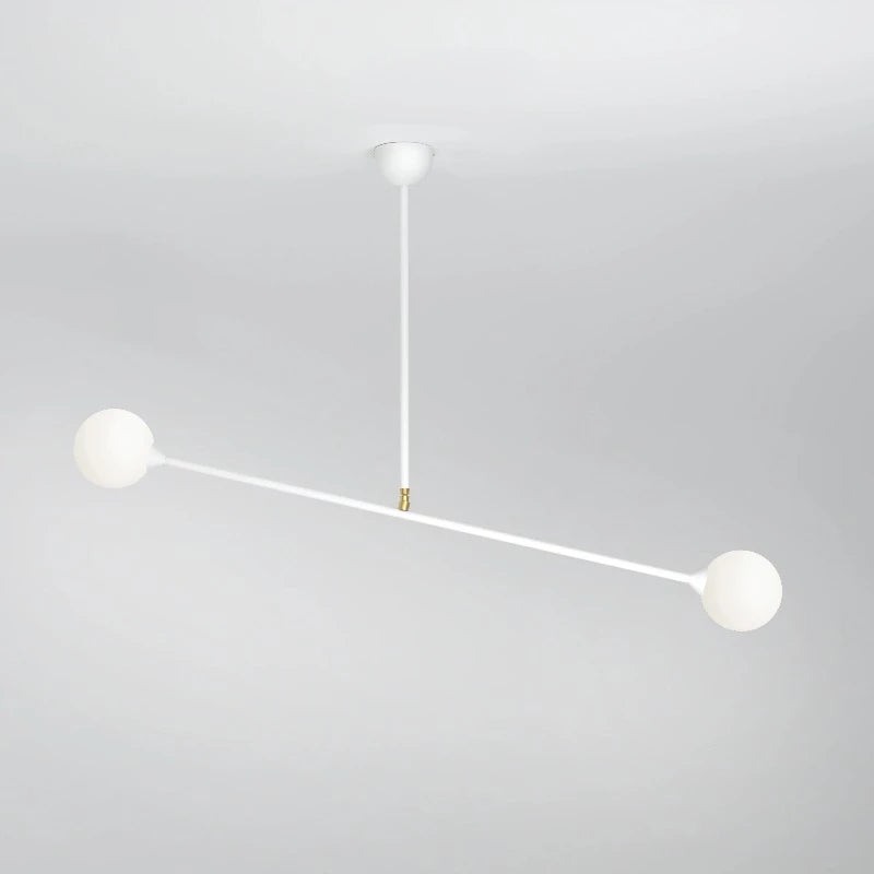Two Spheres Pendant Ceiling Light Fixtures Atelier Areti White