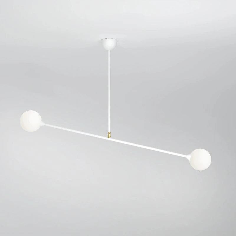 Two Spheres Pendant Ceiling Light Fixtures Atelier Areti White 