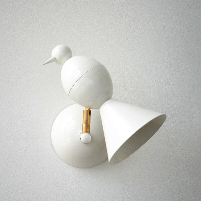 Alouette 1 Bird Wall Light Wall Light Fixtures Atelier Areti White White Reflector 